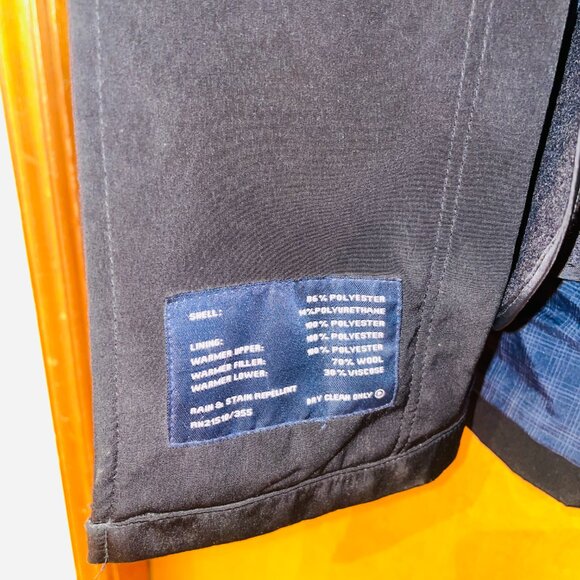 Hart Schaffner Marx Smart Coat Jacket Black Rain & Stain Repellent 40 R - Picture 7 of 10